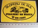 sticker sloperij de bijl ophaaldienst wrakken autosloperij, Verzenden, Zo goed als nieuw, Bedrijf of Vereniging