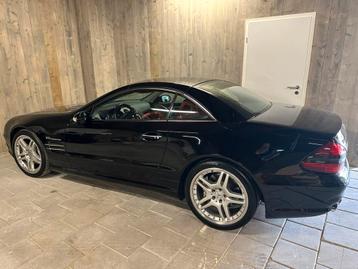 Mercedes SL55 AMG - Zwart/Rood - 19" - onderhoudshistorie beschikbaar voor biedingen