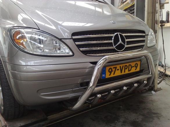 Mercedes-Benz Vito W639 (na 2003) Chrome voorgrillset RVS, Auto diversen, Tuning en Styling