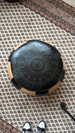 Vintage Marokkaanse poef, Huis en Inrichting, Ophalen, Gebruikt, Leer, 50 tot 75 cm