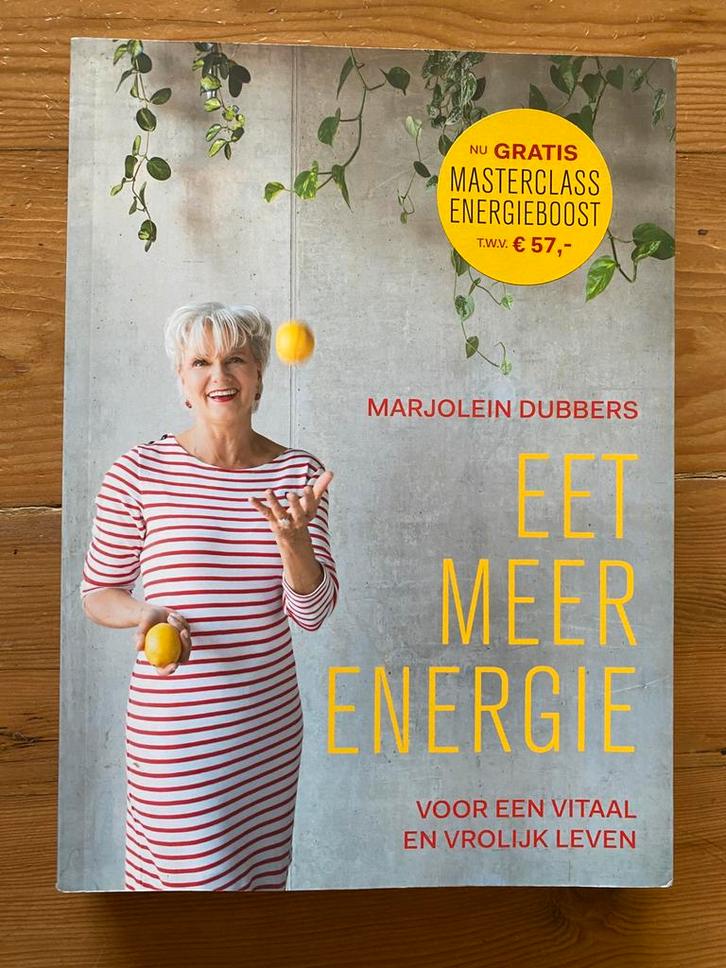 Eet meer energie - Marjolein Dubbers, Boeken, Gezondheid, Dieet en Voeding, Zo goed als nieuw, Ophalen of Verzenden