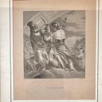 Antieke gravure Romeinse goden, Antiek en Kunst, Ophalen of Verzenden