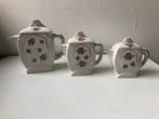 Vintage Theepotjes Set van 3, Ophalen of Verzenden
