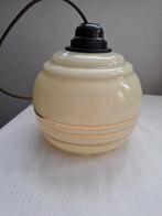 jaren 30/40 glazen hanglamp, Huis en Inrichting, Ophalen of Verzenden, Gebruikt, Glas, Minder dan 50 cm