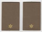 Set rangen epauletten 2e Luitenant, Ophalen of Verzenden, Landmacht, Nederland, Embleem of Badge