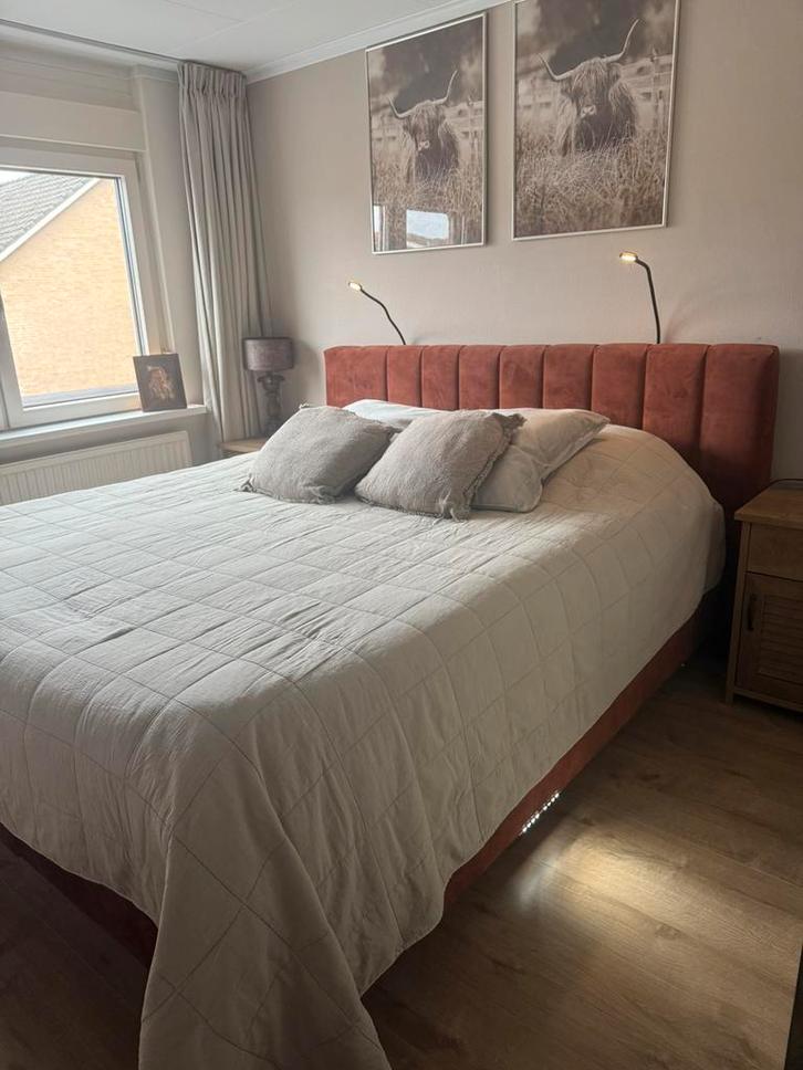 Boxspring kruit en kramer, Huis en Inrichting, Slaapkamer | Complete slaapkamers, Zo goed als nieuw, Tweepersoons, Ophalen