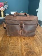 Laptoptas echt leder, Computers en Software, Ophalen of Verzenden, 17 inch of meer, Zo goed als nieuw, Aktetas
