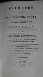1829 - Lodewijk Bonaparte - Antwoord aan Sir Walter Scott, Antiek en Kunst, Ophalen of Verzenden