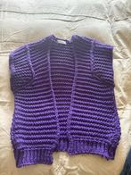 Gebreide Paarse spencer one size, Ophalen, Zo goed als nieuw, Maat 38/40 (M), Paars