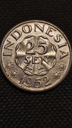 25 Sen 1952 Indonesië nummer 1, Postzegels en Munten, Munten | Azië, Zuidoost-Azië, Ophalen of Verzenden, Losse munt