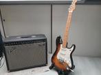 Fender gitaar stratocaster original custom body en versterke, Ophalen, Gebruikt, Solid body, Fender