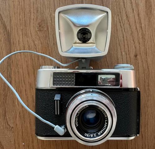 Voigtländer Vitoret DR analoge camera met flits en 3 filters, Audio, Tv en Foto, Fotocamera's Analoog, Gebruikt, Compact, Overige Merken