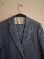Blauw SuitSupply Linnen Pak - Maat 50 (R), SuitSupply, Ophalen of Verzenden, Zo goed als nieuw, Maat 48/50 (M)