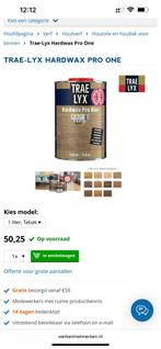 Trae lyx hardwax pro one Tabak, Doe-het-zelf en Verbouw, Verf, Beits en Lak, Ophalen of Verzenden, Zo goed als nieuw