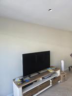 TV meubel wit/houtlook, Ophalen, 150 tot 200 cm, Zo goed als nieuw, Minder dan 100 cm