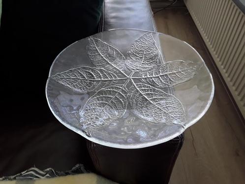 Glazen schaal  Kosta Boda.33cm."LeafParty. Jaren 70.Vintage, Antiek en Kunst, Antiek | Glas en Kristal, Ophalen of Verzenden