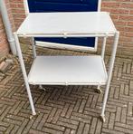 Leuke Vintage Trolley ( retro mid century Industrieel design, Ophalen, Gebruikt, Metaal of Aluminium, 75 cm of meer