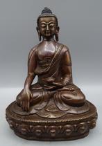 Uniek Authentiek brons boeddha beeld nepal mooie patina, Gebruikt, Ophalen of Verzenden