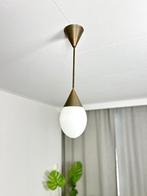 Gispen druppel lamp schoollamp art deco koper design, Ophalen, Gebruikt, Glas, 50 tot 75 cm