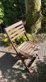 Ikea vier houten tuinstoelen, Ophalen of Verzenden, Gebruikt, Hout