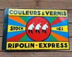 Ripolin verf emaille bord 1950, Verzamelen, Merken en Reclamevoorwerpen, Reclamebord, Ophalen of Verzenden, Zo goed als nieuw