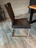 Eetkamerstoelen 6x, Huis en Inrichting, Stoelen, Ophalen, Zie foto, Gebruikt, Zwart