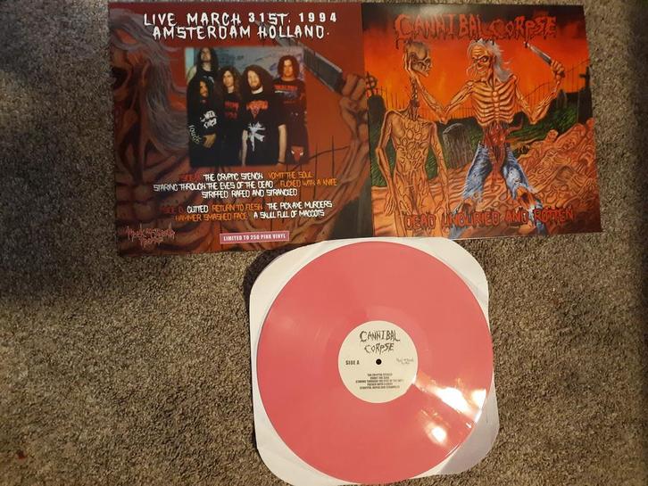 CANNIBAL CORPSE Live Death Metal LP Deathmetal Vinyl RARE, Cd's en Dvd's, Vinyl | Hardrock en Metal, Nieuw in verpakking, Ophalen of Verzenden