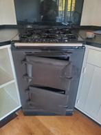 Aga four two zwart, Witgoed en Apparatuur, Fornuizen, Ophalen, 60 cm of meer, Zo goed als nieuw, Gas