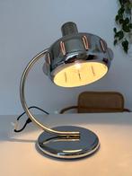 Prachtige vintage, Space age tafellamp, chroom, ‘60, Gebruikt, ., Ophalen of Verzenden, .