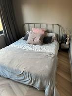 Twee persoonsbed van IKEA + matras (140 x 200), 140 cm, Wit, Zo goed als nieuw, Hout