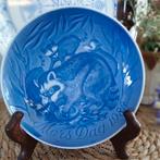 Deens blauw bordje 1983 blauw. Wasberen afbeelding, Antiek en Kunst, Ophalen of Verzenden