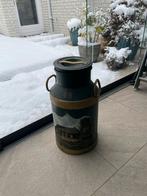 Beschilderde melkbus met Drents boerderij tafereel, Ophalen of Verzenden