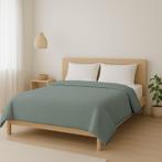 DEKBED ZONDER DEKBEDHOES 200X200 MOUSSELINE, Ophalen of Verzenden, Deken of Dekbed, Groen, Nieuw