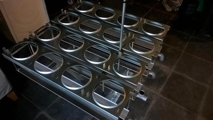 Kweekstellingen, ca 200 stuks nieuw in doos., Tuin en Terras, Bloembakken en Plantenbakken, Nieuw, Metaal, Binnen, Balkon, 30 tot 60 cm