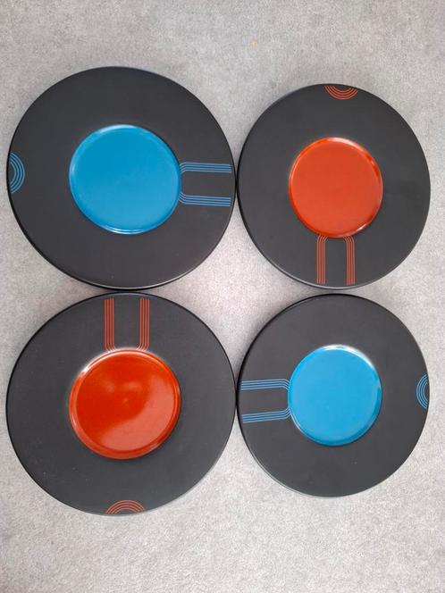 Ikea Black Records of Sorla Schotels Gebaksbordjes Set, Huis en Inrichting, Keuken | Servies, Gebruikt, Bord(en), Overige stijlen
