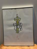 Jules Deelder - tekenkunst, Antiek en Kunst, Ophalen of Verzenden