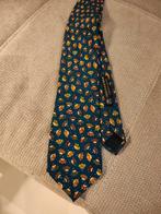 Elegante Edsor Kronen stropdas met waaierpatroon, Blauw, Edsor Kronen, Ophalen of Verzenden, Zo goed als nieuw