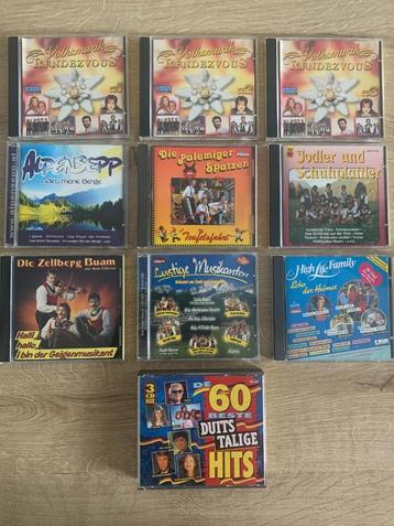 12 cd's met duitstalige volksmusik  volksmuziek beschikbaar voor biedingen