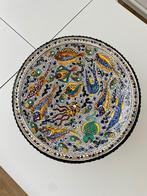 Vintage keramieke handgeschilderde schaal, Antiek en Kunst, Antiek | Keramiek en Aardewerk, Ophalen of Verzenden