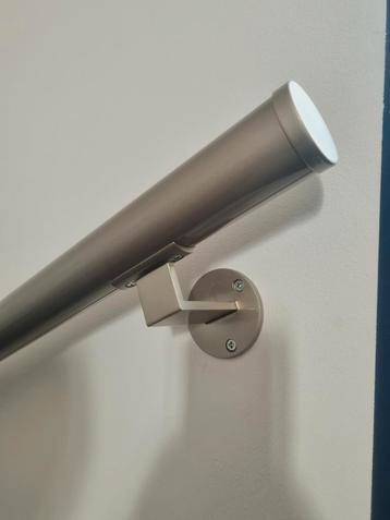 *Trapleuning CanDo Aluminium met RVS Look, rond 45mm* beschikbaar voor biedingen