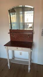 Brocante kaptafel, Huis en Inrichting, Tafels | Kaptafels, Ophalen, Gebruikt, 100 tot 150 cm, Minder dan 100 cm