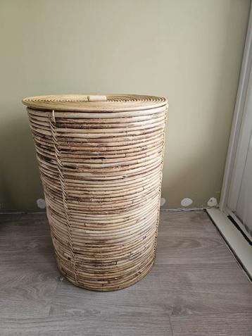 Wasmand mand bamboe rotan hout