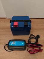 Compacte LiFePO4 Accu 12.8V 105Ah – A-Grade + Lader, Ophalen, Nieuw, Smart