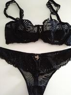 Bijna NIEUWE Aubade lingerie maat D70 en M/38, Aubade, Verzenden, Zwart, Setje