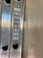 Ladder van 3 x 9 treden, Doe-het-zelf en Verbouw, Ladders en Trappen, Ophalen of Verzenden, Zo goed als nieuw, Ladder, Opvouwbaar of Inschuifbaar
