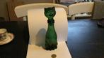 Vintage Empoli Emerald Groene kat  fles, Ophalen of Verzenden