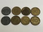 C021 Duitse Munten : 10 Pfennig Diverse jaren 1920 1938, Postzegels en Munten, Munten | Europa | Niet-Euromunten, Setje, Duitsland