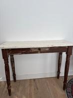 Brocante Sidetable, tafeltje, wand afeltje, Ophalen, Gebruikt, 50 tot 100 cm, 25 tot 50 cm