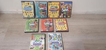 te koop 9 verschillende sims pc spellen beschikbaar voor biedingen