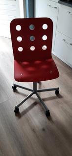 Ikea bureaustoel Jules rood, Huis en Inrichting, Bureaustoelen, Ophalen, Gebruikt, Zwart